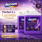 Pachet 2 x Detergent Lavandă Regală Derom – 10 L